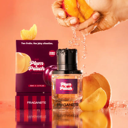 Plum x Peach fragrance capturing a bright fruity scent experience