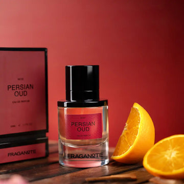 Persian Oud fragrance with packaging box, premium gifting perfume featuring intense oud aroma, ideal for evening wear and special occasions