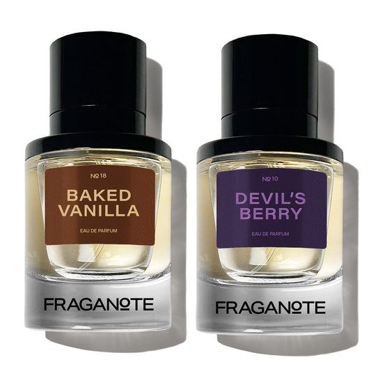 Most Sold Combo: Baked Vanilla and Devil's Berry Fraganote