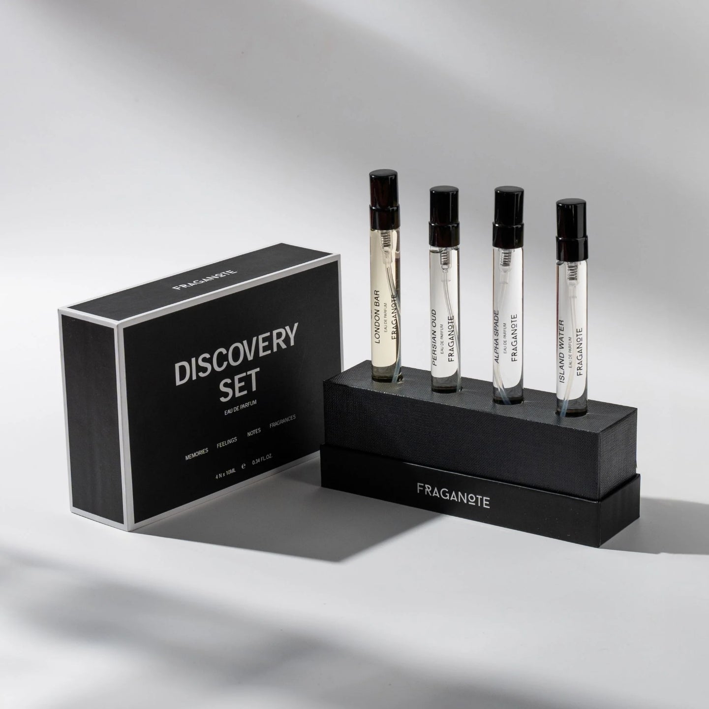 Fraganote perfume discovery set box