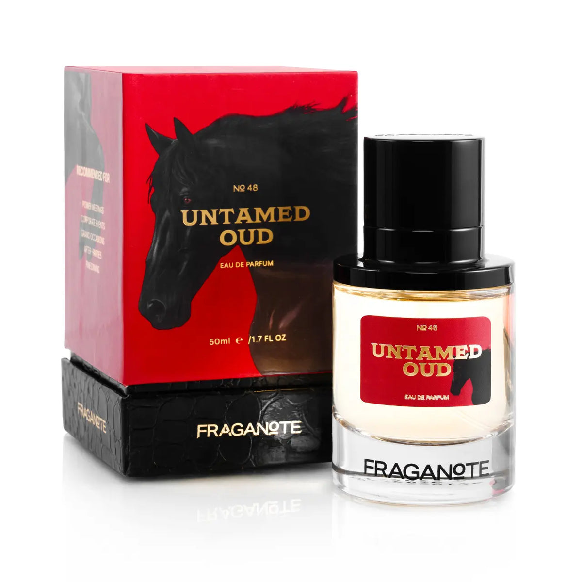 Untamed Oud Eau De Parfum featuring luxurious oud fragrance notes
